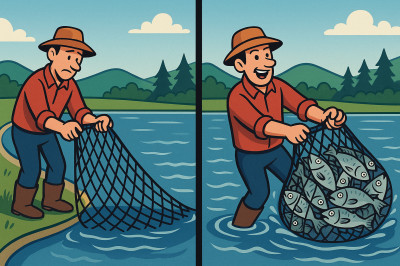 Der Cost-Average-Effekt – Warum du immer fängst, auch wenn das Wasser mal leer ist